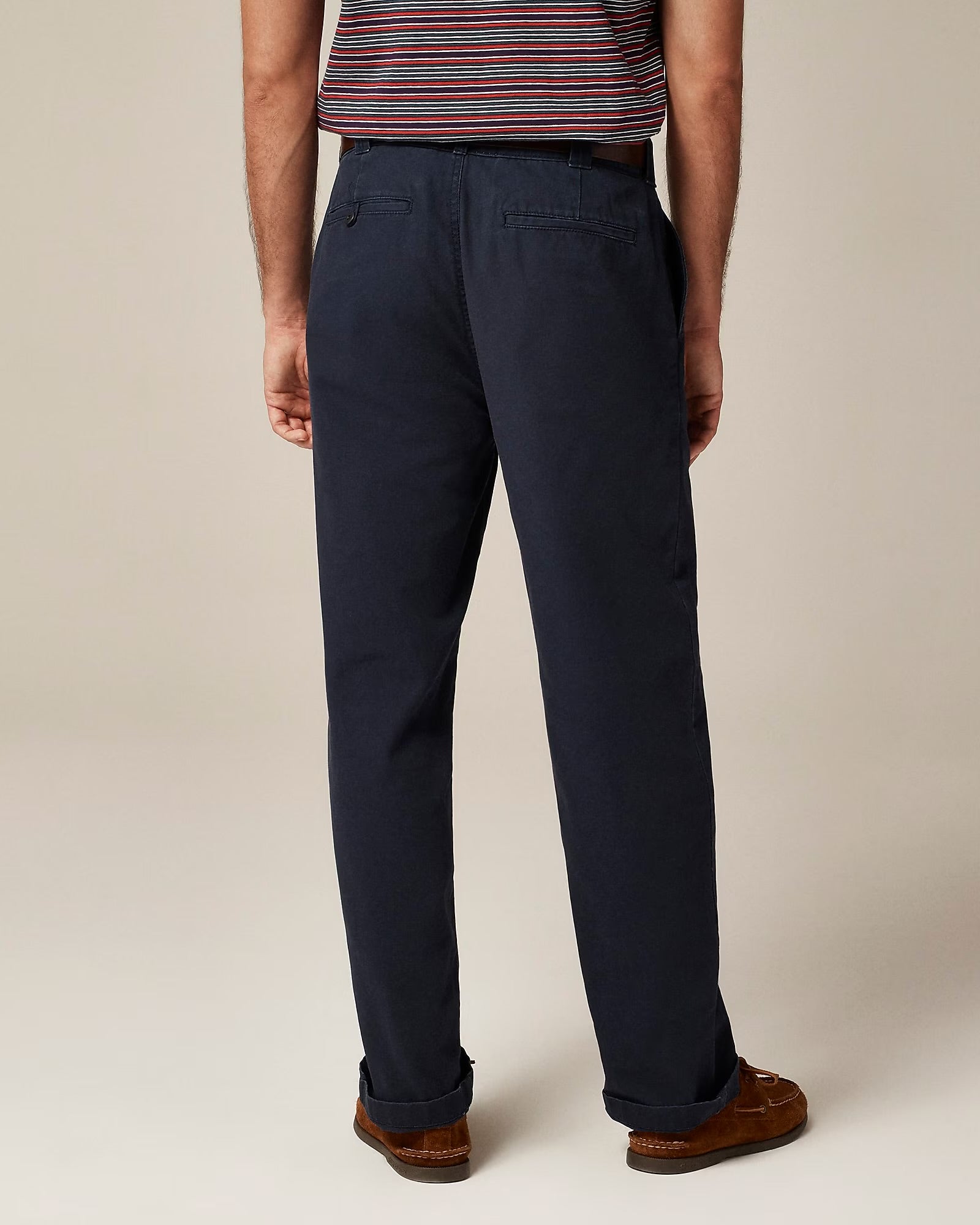 J. Crew J.CREW NAVY CLASSIC TROUSER IN CANVAS in CANVAS — view 2
