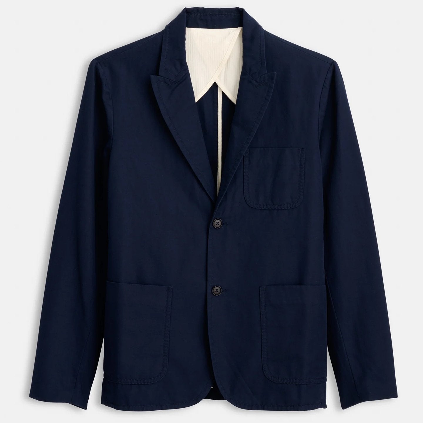 ALEX MILL MERCER BLAZER IN NAVY LINEN in NAVY LINEN — main product view
