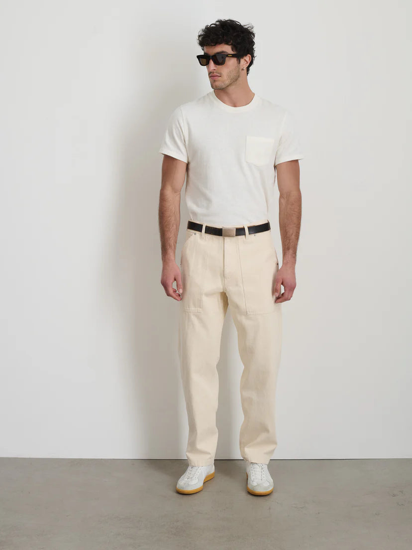 ALEX MILL PAINTER PANT IN NATURAL RECYCLED DENIM in NATURAL RECYCLED DENIM — view 2