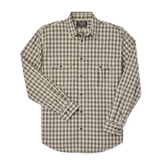 FILSON FEATHER CLOTH SHIRT IN OLIVE