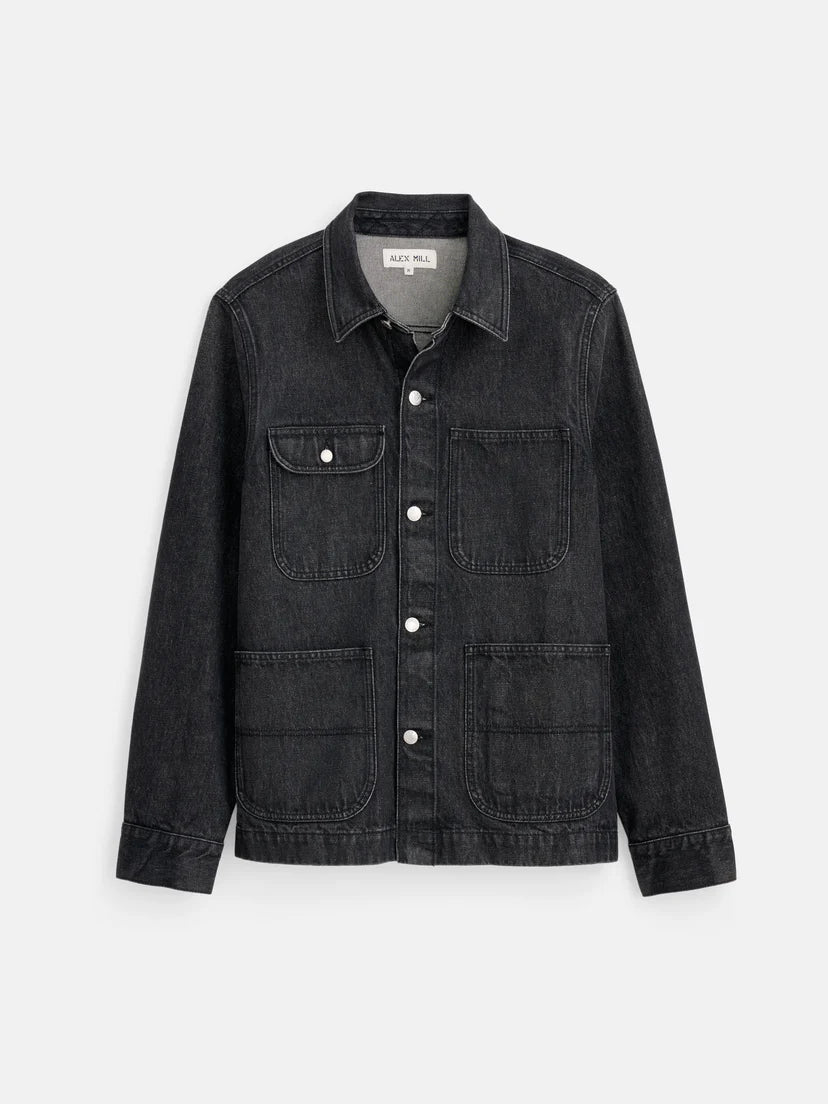 ALEX MILL WORK JACKET IN VINTAGE WASH DENIM in VINTAGE WASH DENIM — main product view