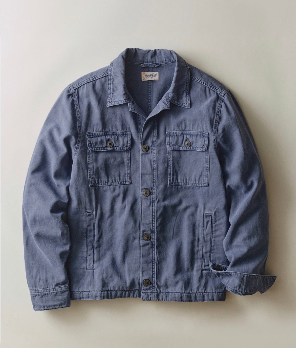 MARINE LAYER PATRICK OVERSHIRT IN FRENCH BLUE