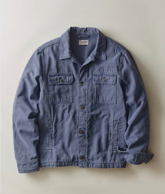 MARINE LAYER PATRICK OVERSHIRT IN FRENCH BLUE