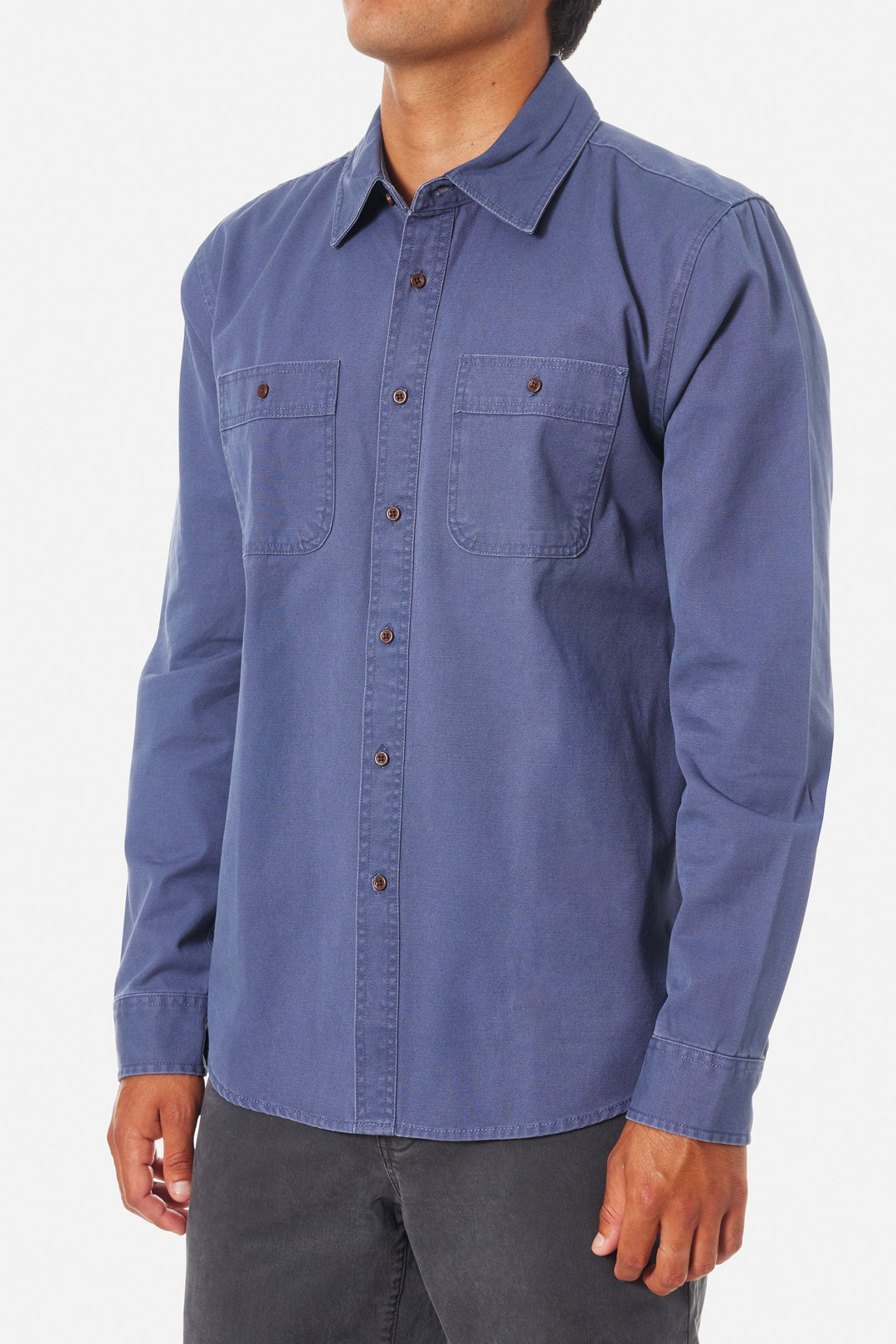 KATIN COAST CPO IN WASHED BLUE in WASHED BLUE — view 3