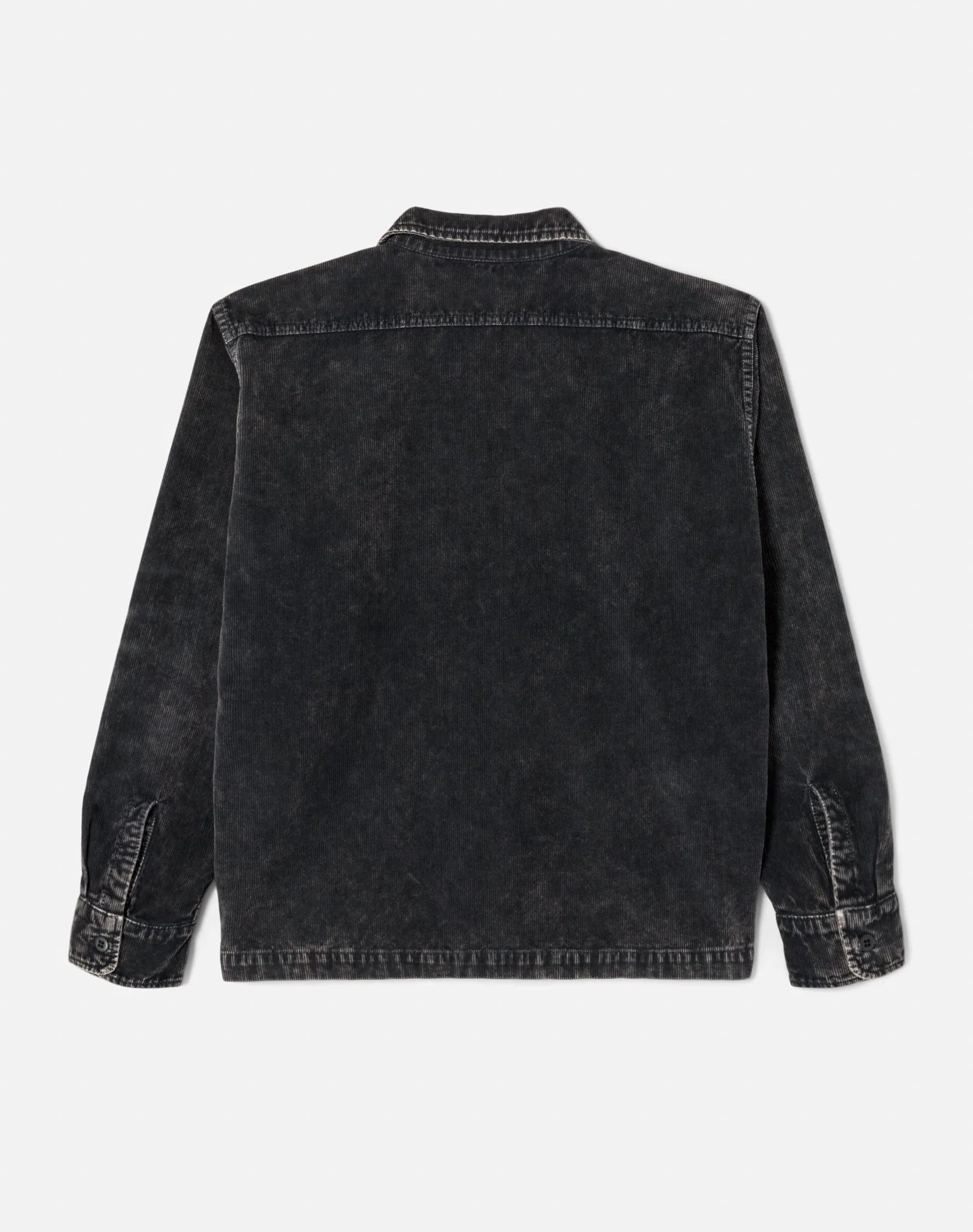 RE/DONE 1950s CORDUROY PLAID STRAIGHT BOTTOM SHIRT IN CHARCOAL AND ASH in CHARCOAL AND ASH — view 2