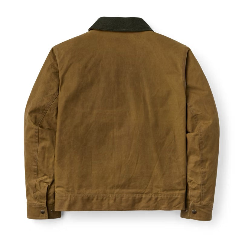 FILSON TIN CLOTH WORK JACKET IN DARK TAN in DARK TAN — view 3