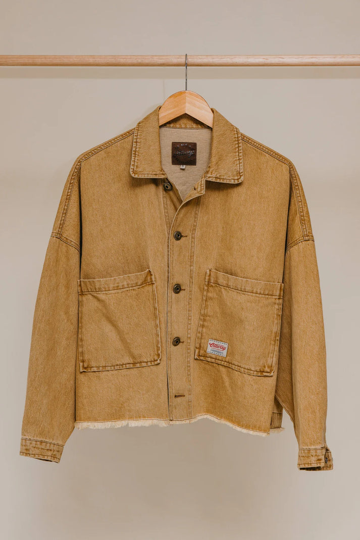OTTWAY WESTON DENIM JACKET IN MUSTARD