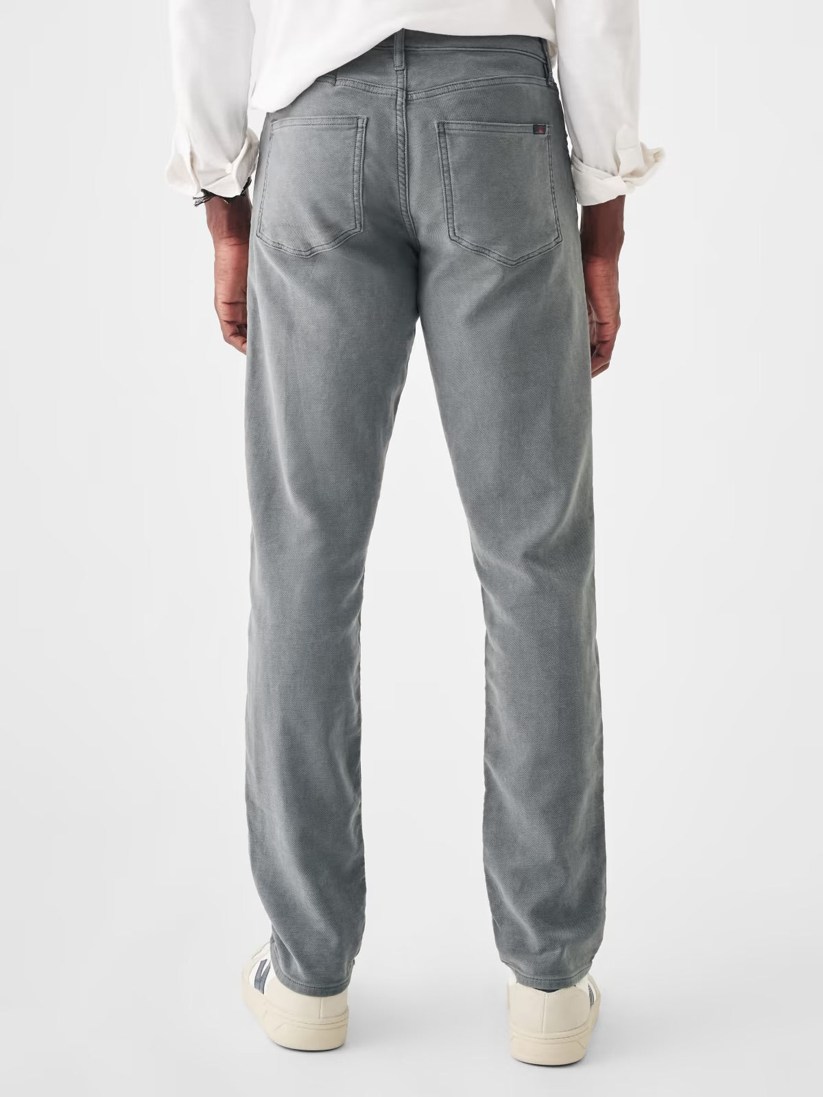 FAHERTY STRETCH TERRY CHINO IN SLATE in SLATE — view 5