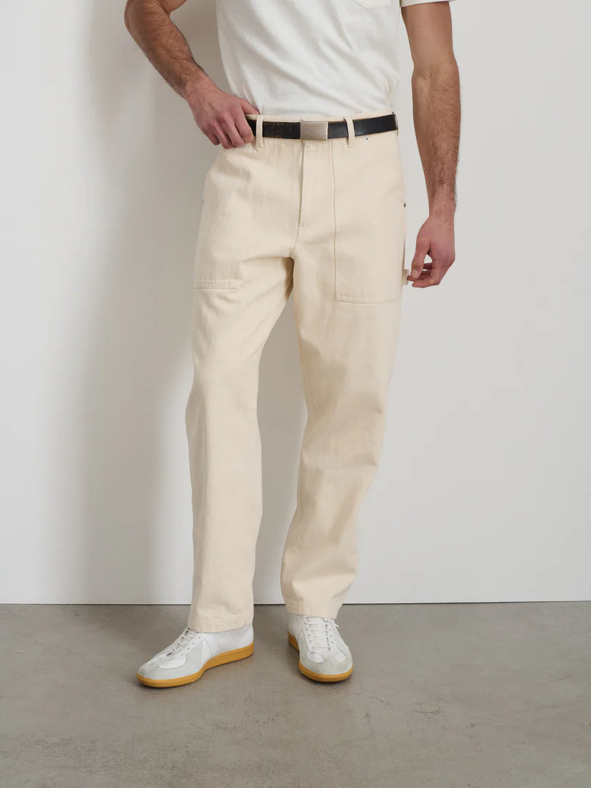 ALEX MILL PAINTER PANT IN NATURAL RECYCLED DENIM in NATURAL RECYCLED DENIM — view 5