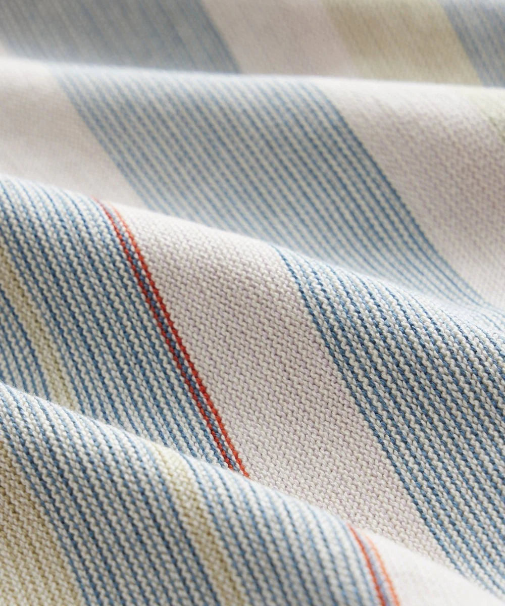 TODD SNYDER COTTON SILK STRIPE BUNGALOW POLO IN DUSTY LAVENDER in DUSTY LAVENDER — view 3