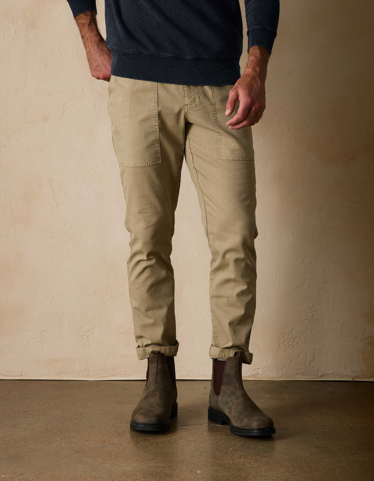 The Normal Brand - THE NORMAL BRAND JAMES PANT IN KHAKI - Rent With Thred