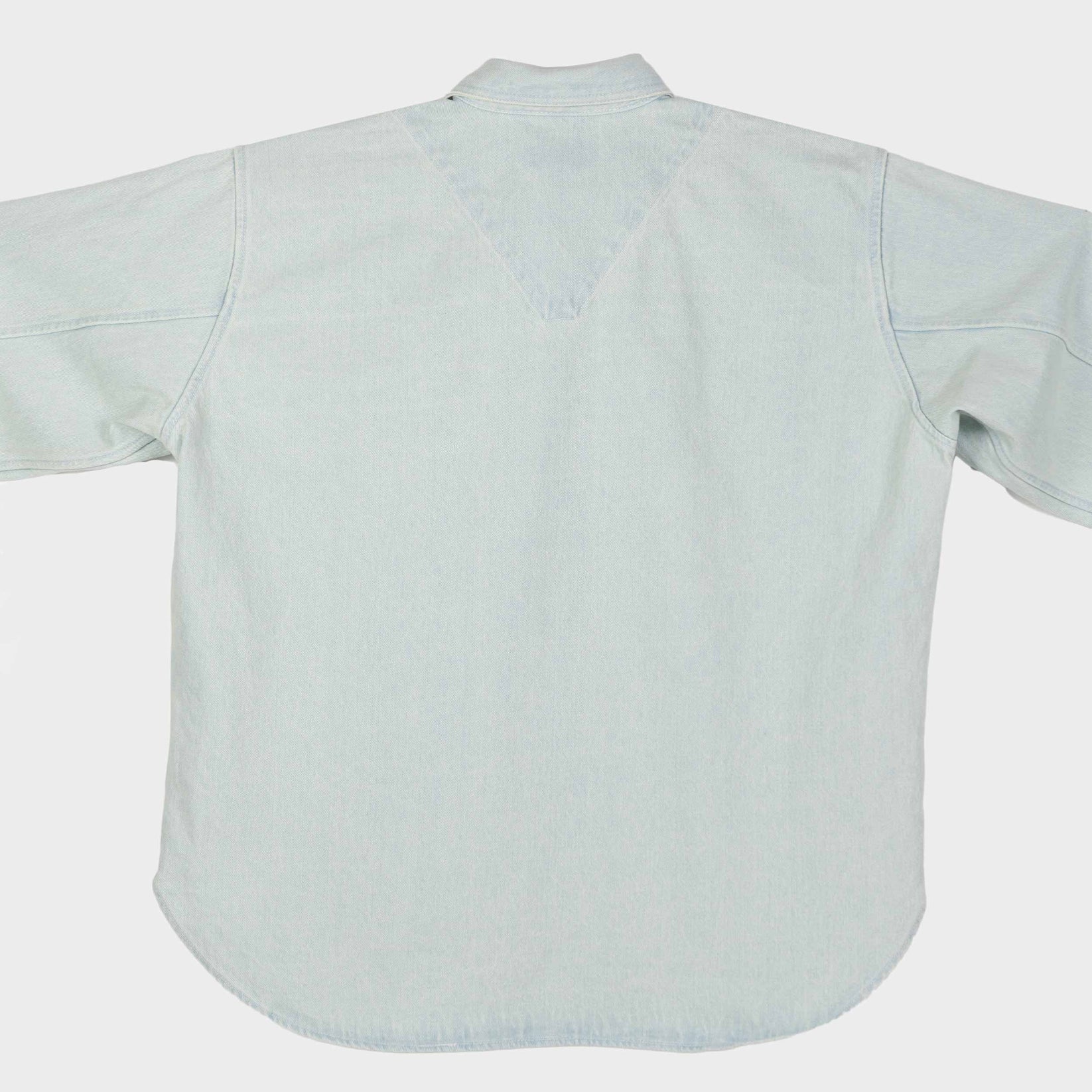 GARDENHEIR JAPANESE DENIM GARDENING SMOCK NO. 2 IN LIGHT DENIM in LIGHT DENIM — view 3