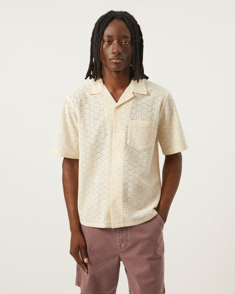 CORRIDOR FLORAL EYELET SS IN NATURAL in NATURAL — view 3