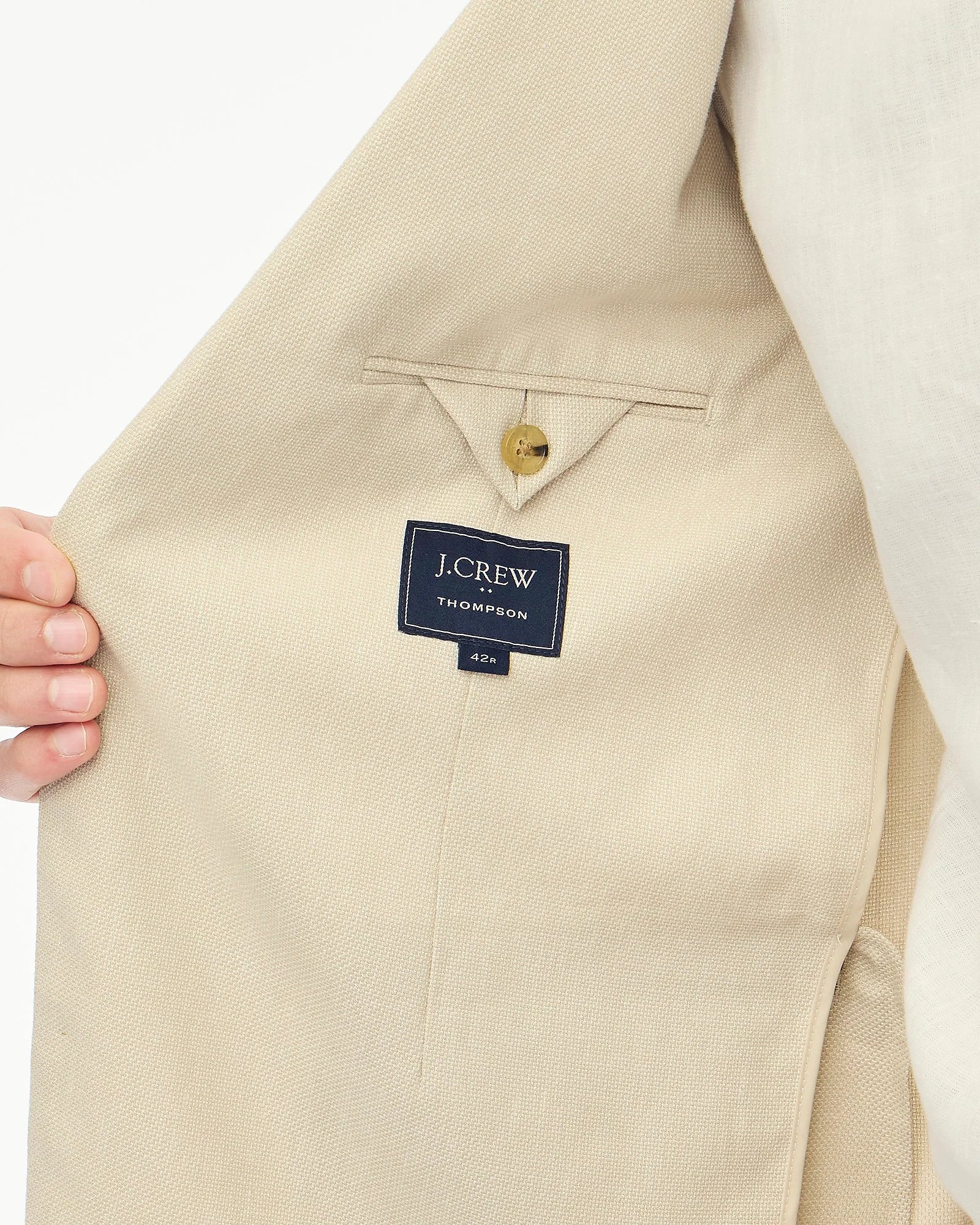 J. Crew J CREW THOMPSON BLAZER SUIT JACKET IN SEASAND WHITE in SEASAND WHITE — view 5