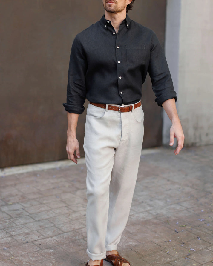 ALEX CRANE CHAM PANT IN BONE