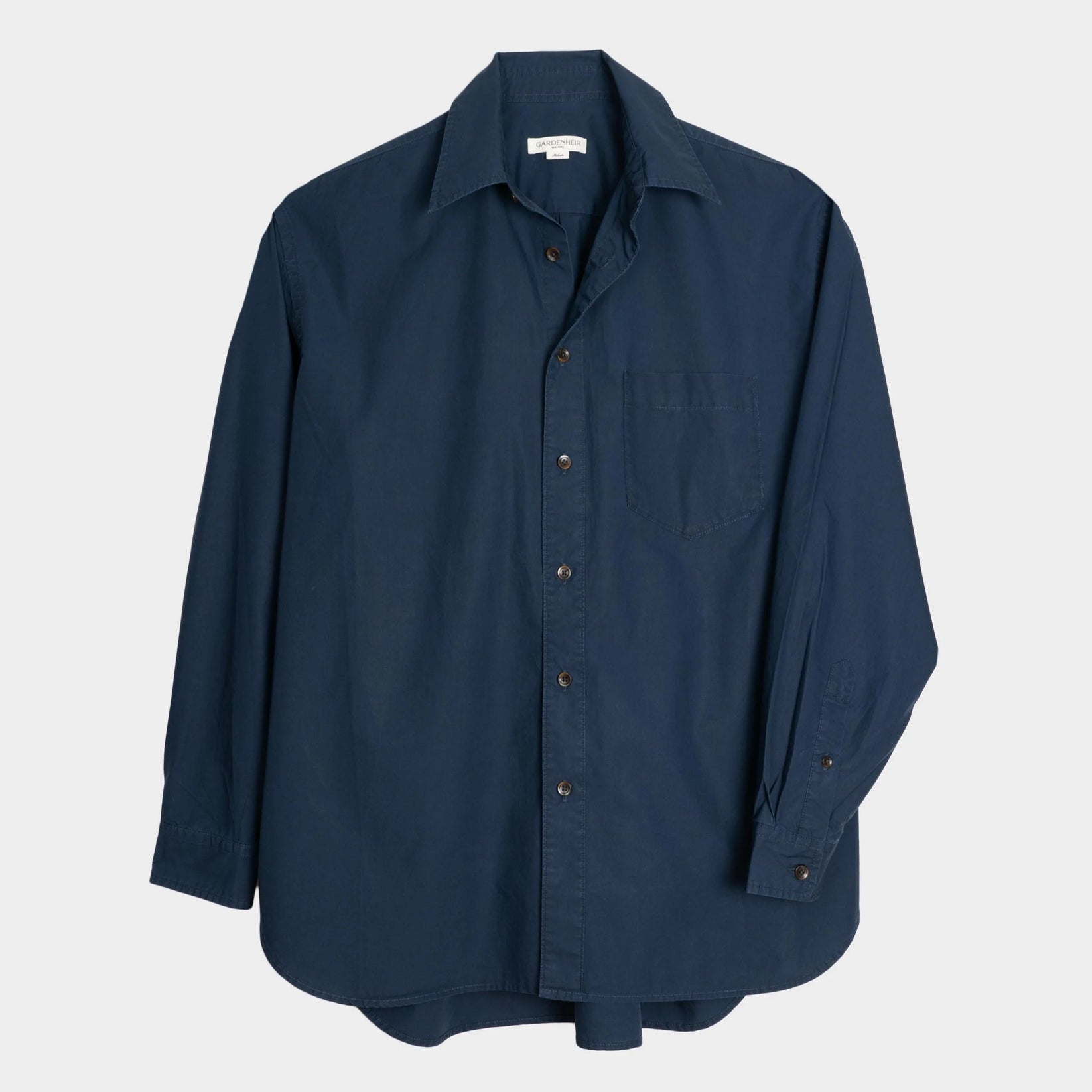 GARDENHEIR JAPANESE TYPEWRITER COTTON GARDENING CHEMISE IN INK in INK — main product view
