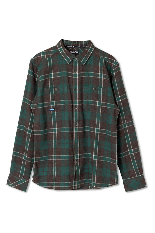 KAVU BIG JOE OVERSHIRT IN SHADY PINE