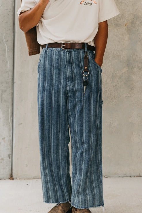 OTTWAY THE LABEL JAGGER PANT IN WASHED DENIM product view