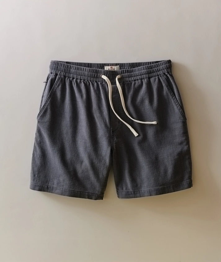 MARINE LAYER 6” SATURDAY BEACH SHORT IN FADED BLACK