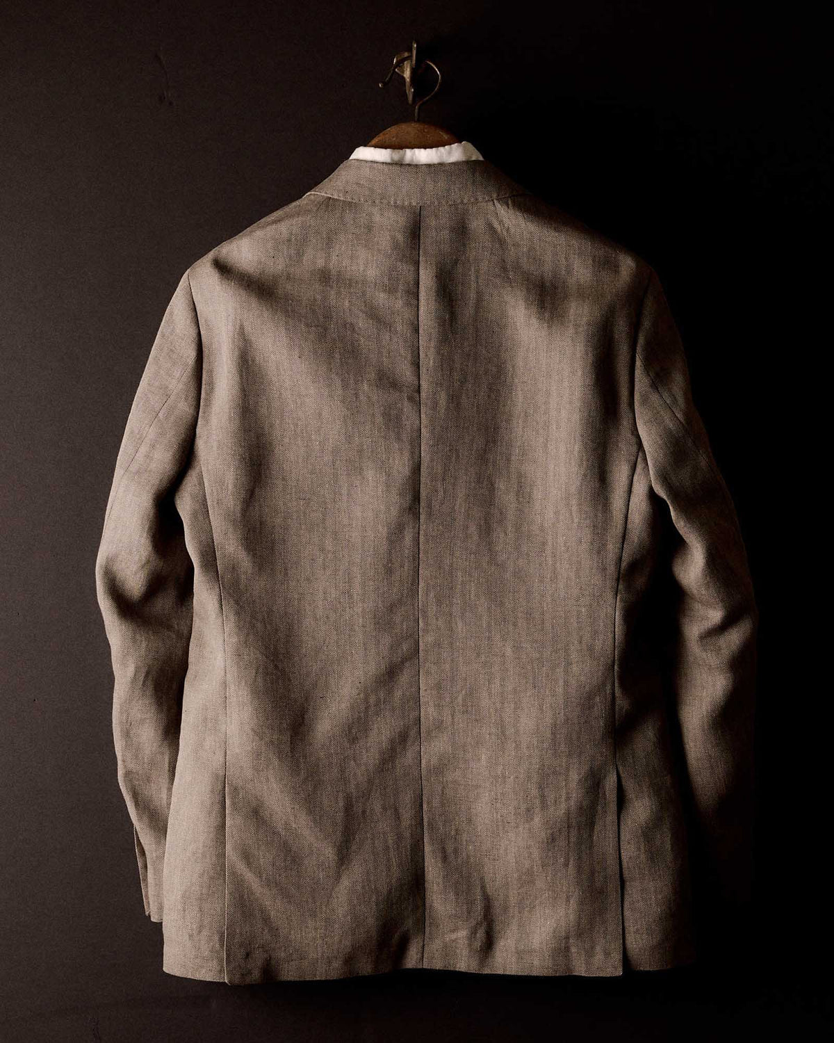 TAYLOR STITCH STEVENS SPORTCOAT IN COFFEE LINEN HERRINGBONE