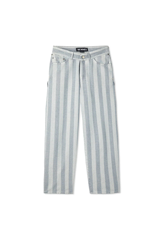 SUNNEI STRIPED PANTS IN WHITE STRIPE