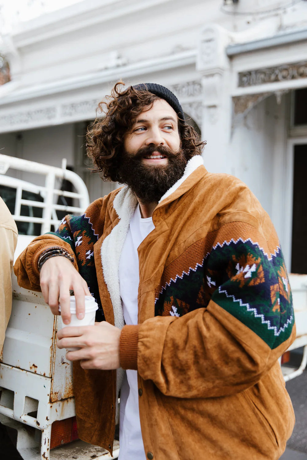 OTTWAY THE LABEL RAREBIRD JACKET IN BROWN in BROWN — view 4