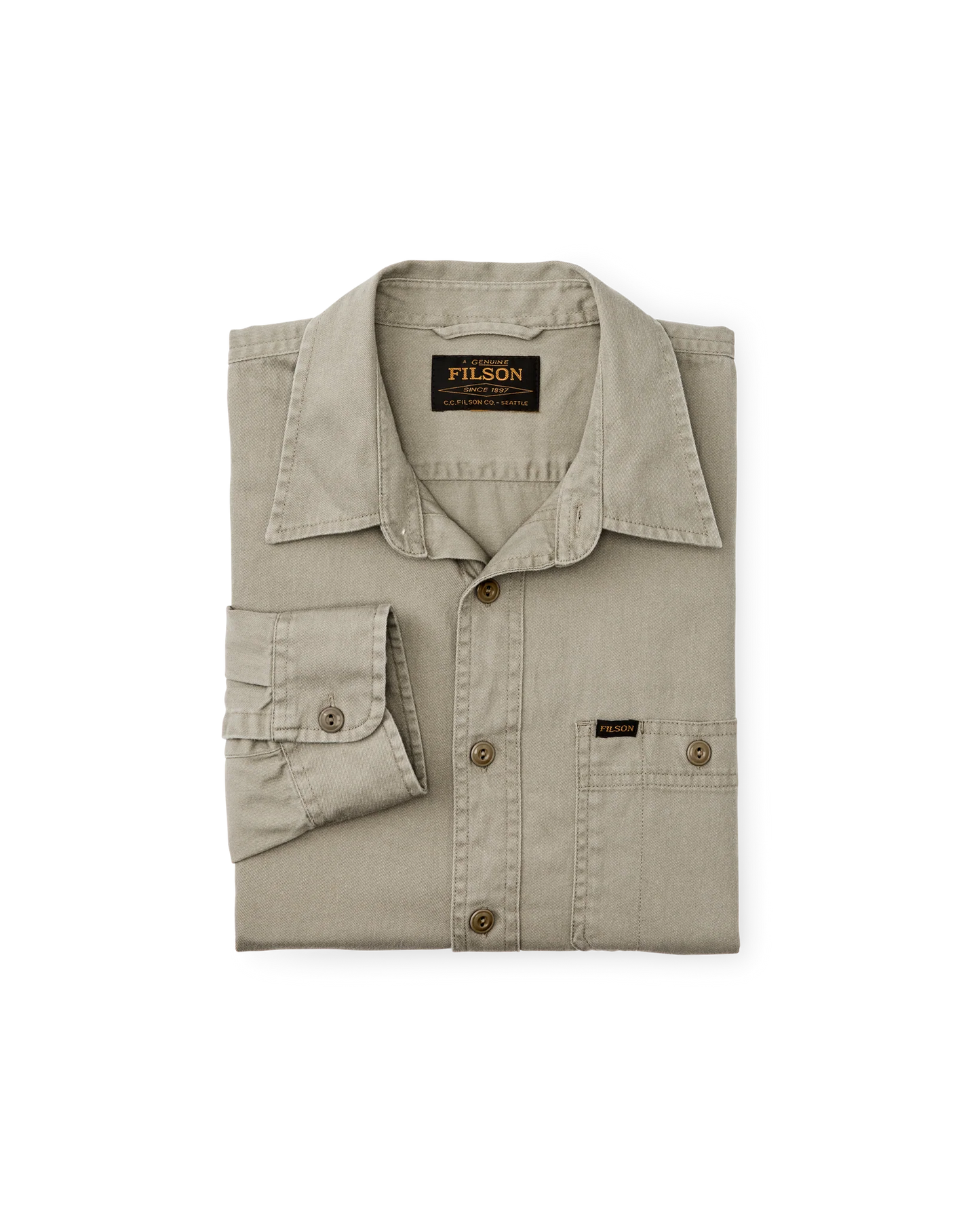 Filson - FILSON SHIPWRIGHT FINE TWILL SHIRT IN SUNBURN - Rent With Thred