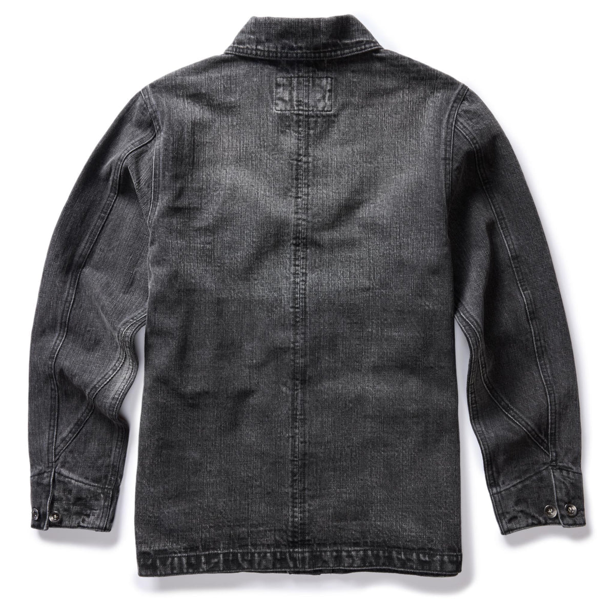 TAYLOR STITCH SELVAGE DENIM FREMONT JACKET IN BLACK WASH in BLACK WASH — view 3