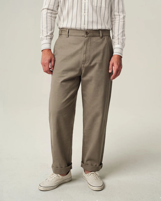 ALEX CRANE CANVAS PAINTER PANT IN DRIFTWOOD