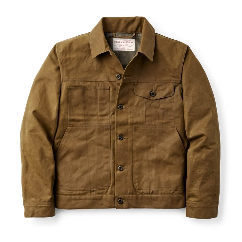 Filson - FILSON TIN CLOTH SHORT LINED CRUISER IN DARK TAN - Rent With Thred