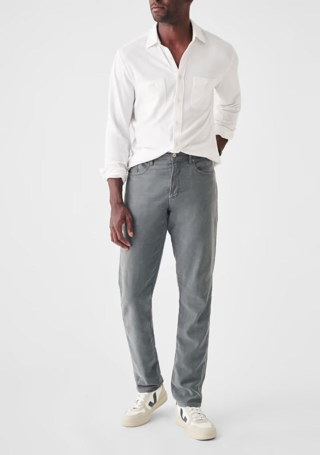 FAHERTY STRETCH TERRY CHINO IN SLATE in SLATE — view 2