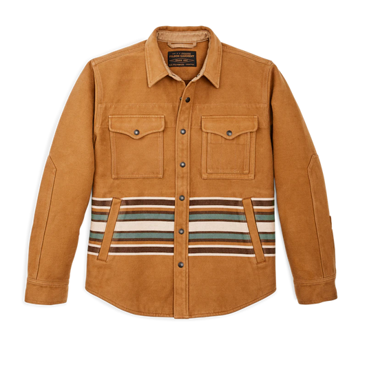 Filson - FILSON BEARTOOTH JAC-SHIRT IN GOLDEN BROWN MULTI STRIPE - Rent With Thred