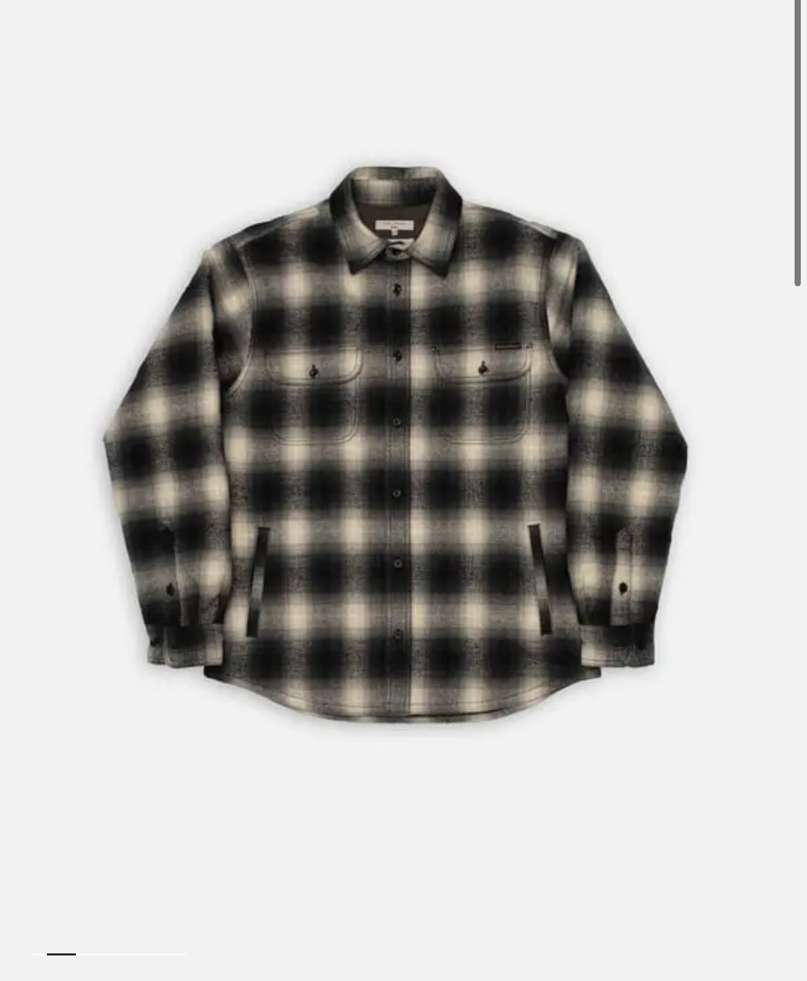 NUDIE JEANS GLENN PADDED SHADOW CHECK SHIRT IN BLACK in BLACK — main product view