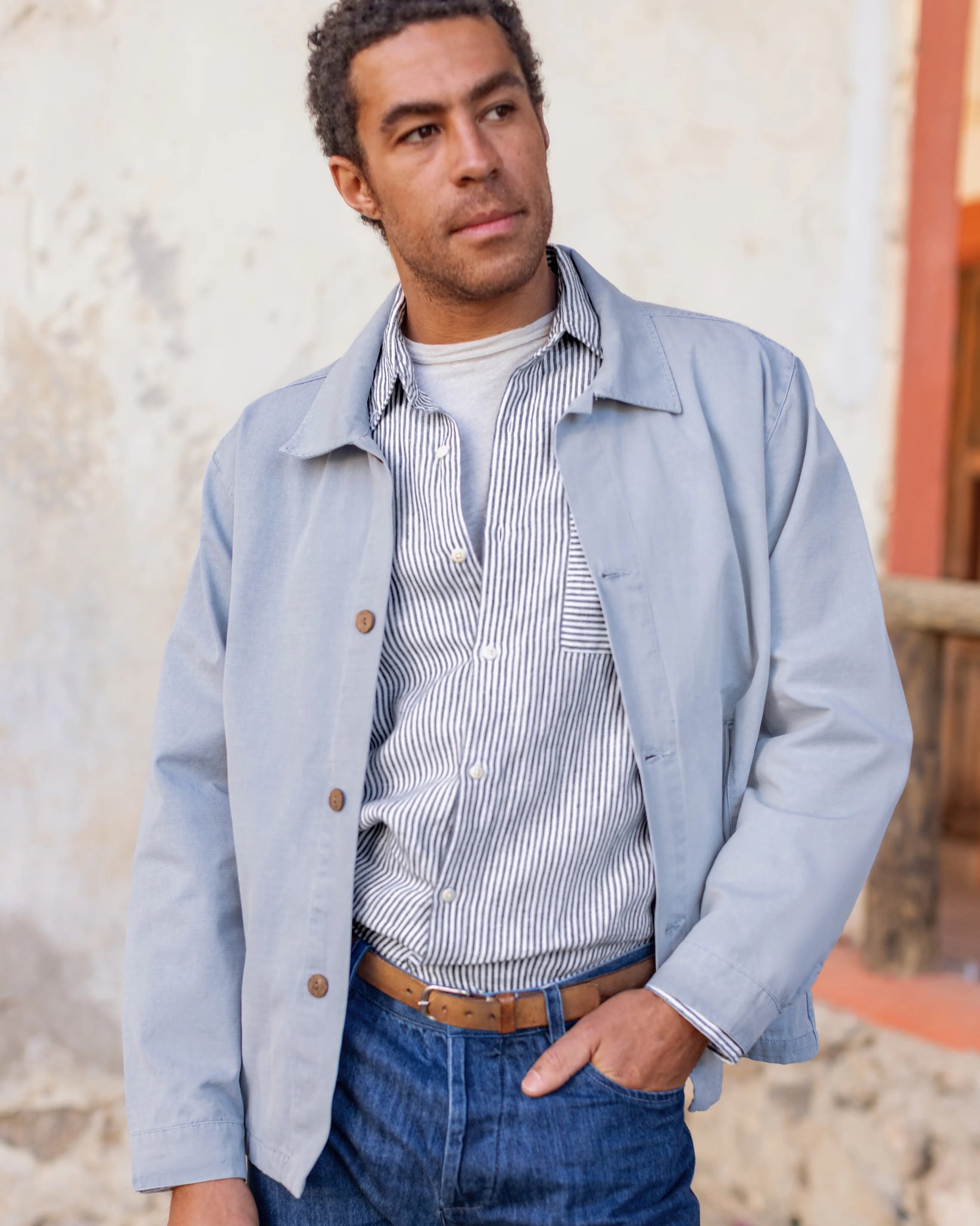 ALEX CRANE PAC SHELL JACKET IN WAVE in WAVE — view 2