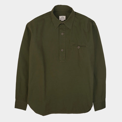 GARDENHEIR WASHED COTTON GARDENING SMOCK NO. 2 IN OLIVE product view