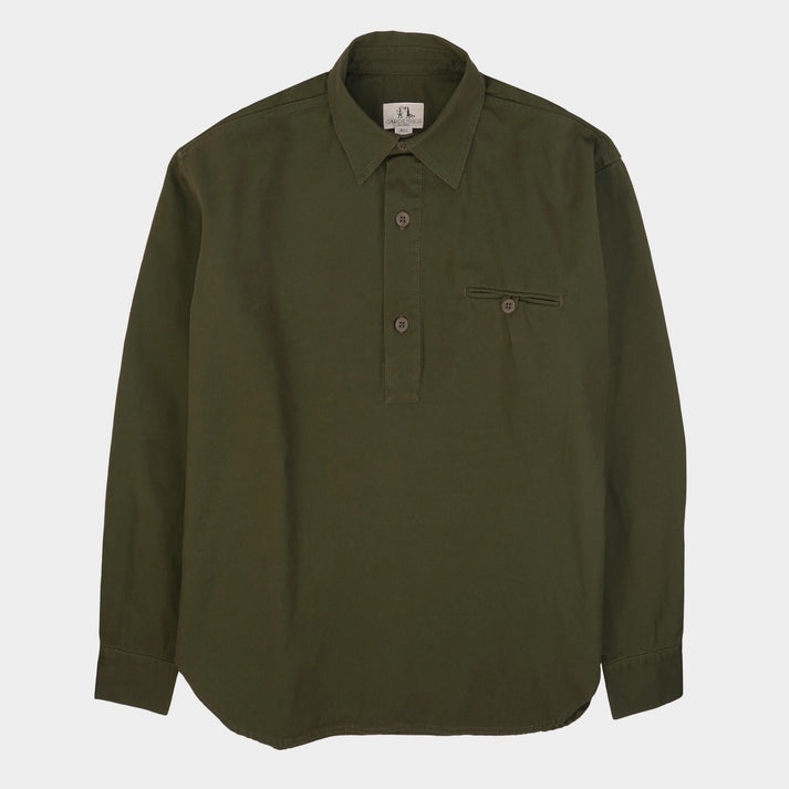 GARDENHEIR WASHED COTTON GARDENING SMOCK NO. 2 IN OLIVE