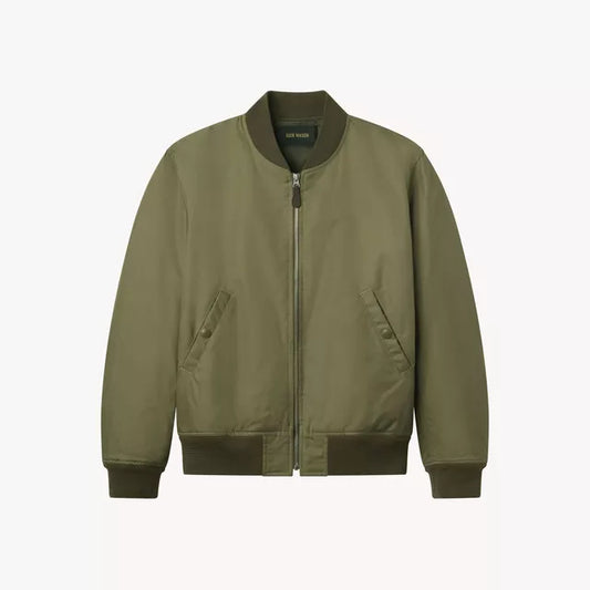 Buck Mason - BUCK MASON STORM STOPPER BOMBER IN MUSHROOM - Rent With Thred