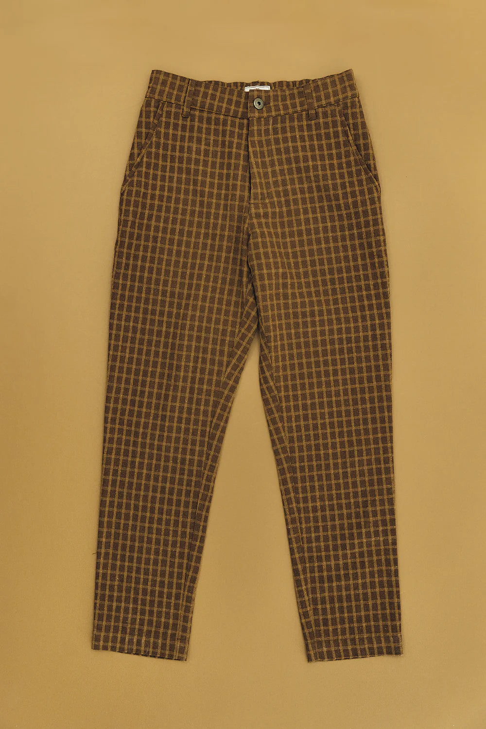 Ottway the Label OTTWAY KORA PANT IN BROWN CHECKED in BROWN CHECKED — view 2