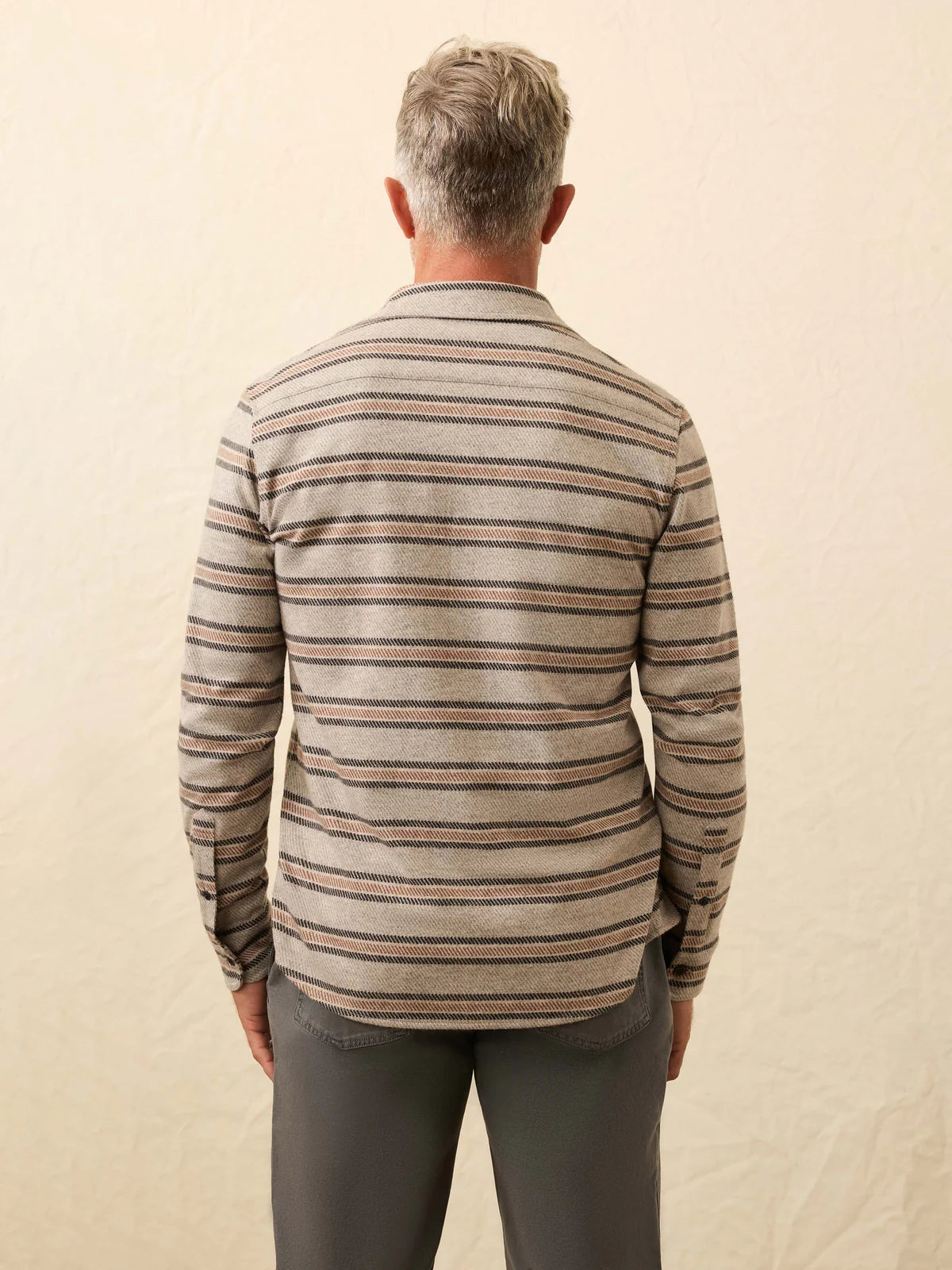 FAHERTY LEGEND SWEATER SHIRT IN RCI ROCK COAST STRIPE in RCI ROCK COAST STRIPE — view 2