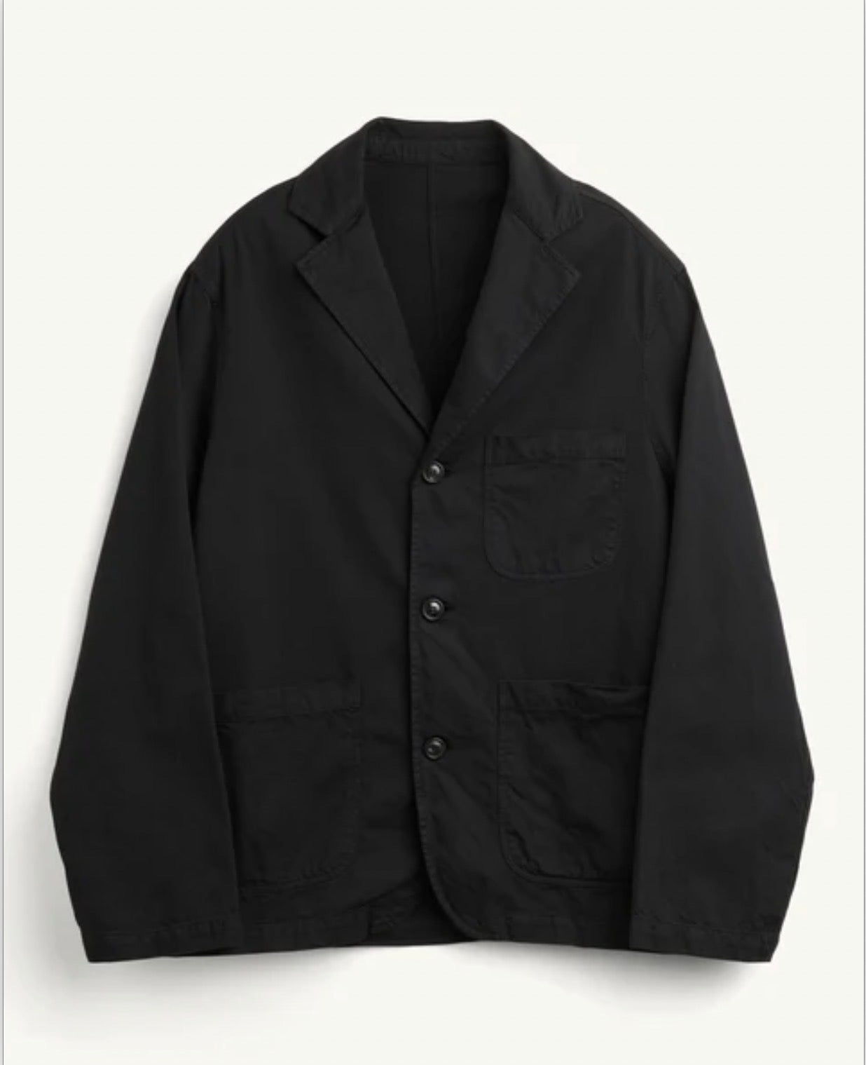 CORRIDOR TWILL BLAZER IN BLACK