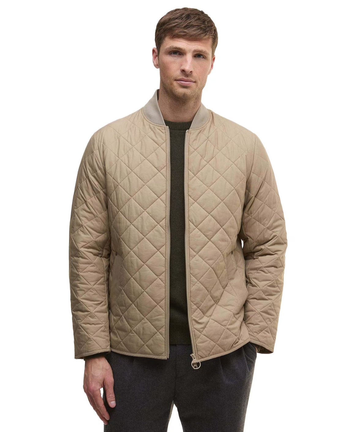 BARBOUR TYNEPORT QUILTED JACKET IN WASHED STONE in WASHED STONE — main product view
