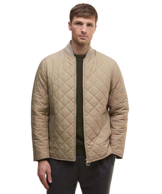 BARBOUR TYNEPORT QUILTED JACKET IN WASHED STONE