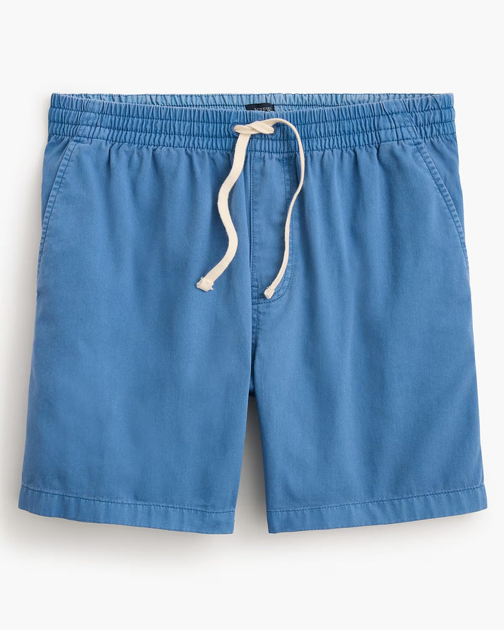 J CREW GARMENT-DYED DOCK SHORT IN DELPHINIUM BLUE