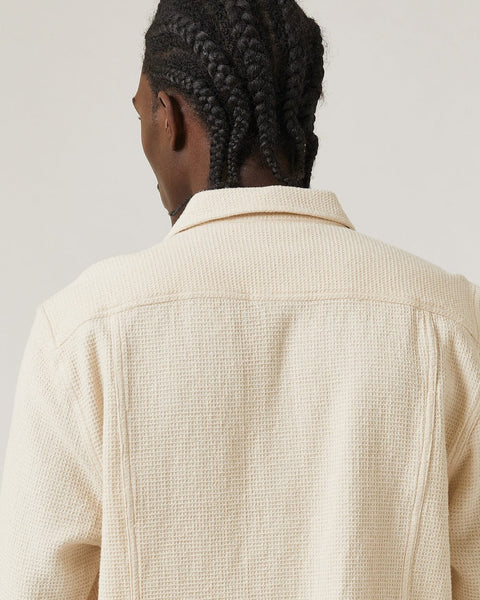 CORRIDOR PIGMENT DYED WAFFLE LS IN NATURAL in NATURAL — view 3