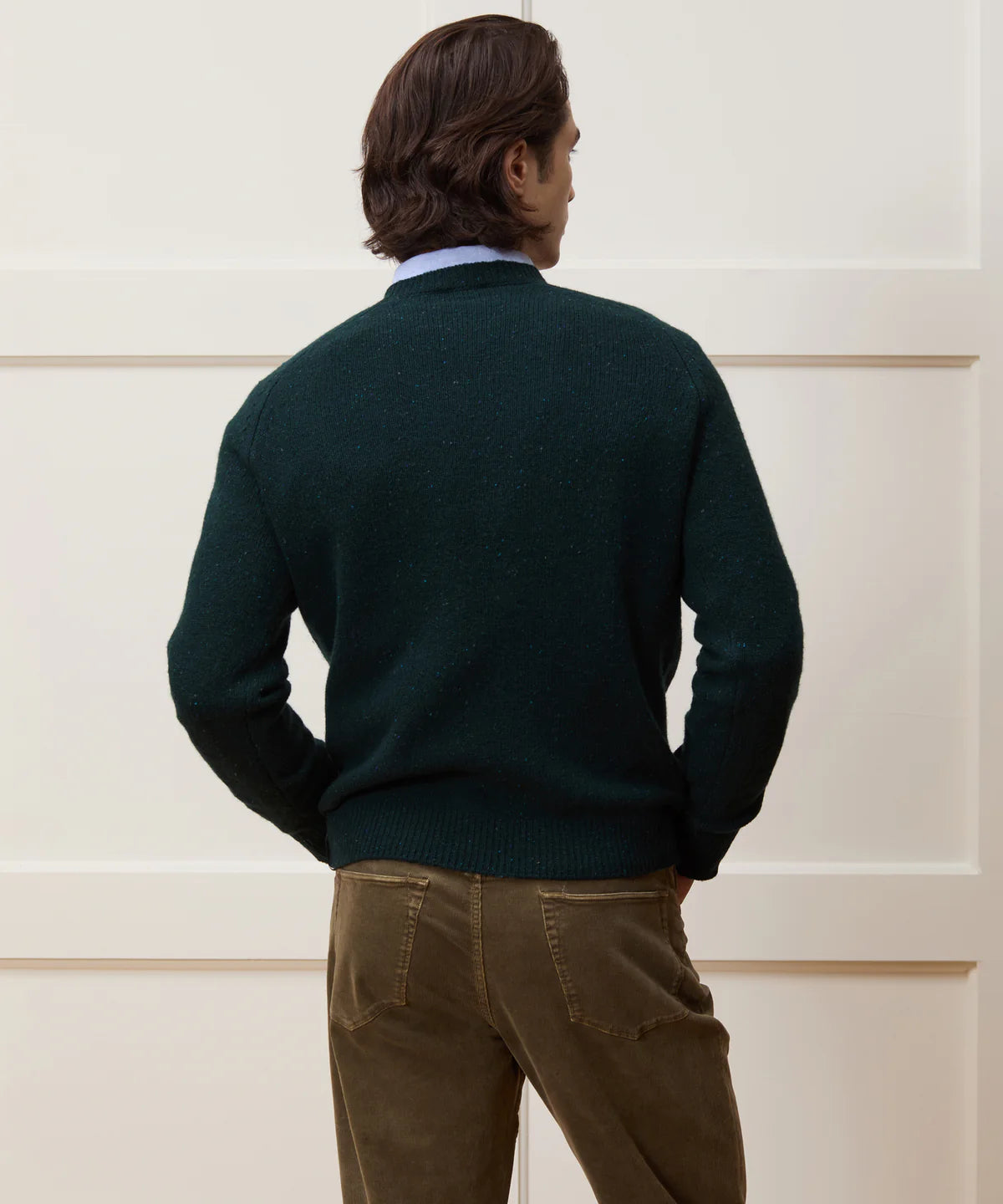 TODD SNYDER DONEGAL CREWNECK IN OAKMOSS in OAKMOSS — view 3