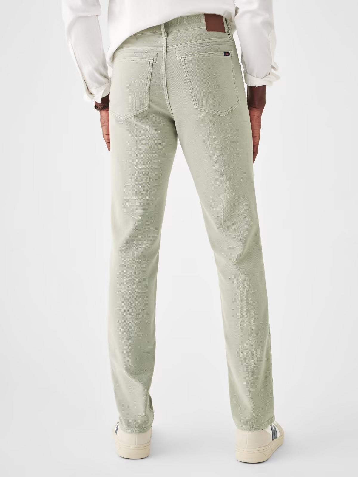 FAHERTY STRETCH TERRY CHINO IN FADED OLIVE in FADED OLIVE — view 3