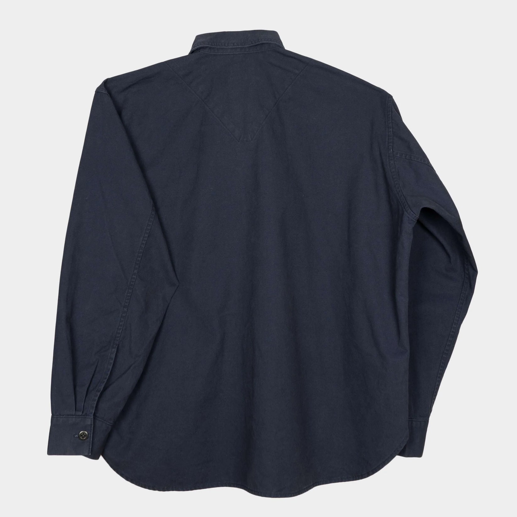 GARDENHEIR WASHED COTTON GARDENING SMOCK NO. 2 IN NAVY in NAVY — view 4