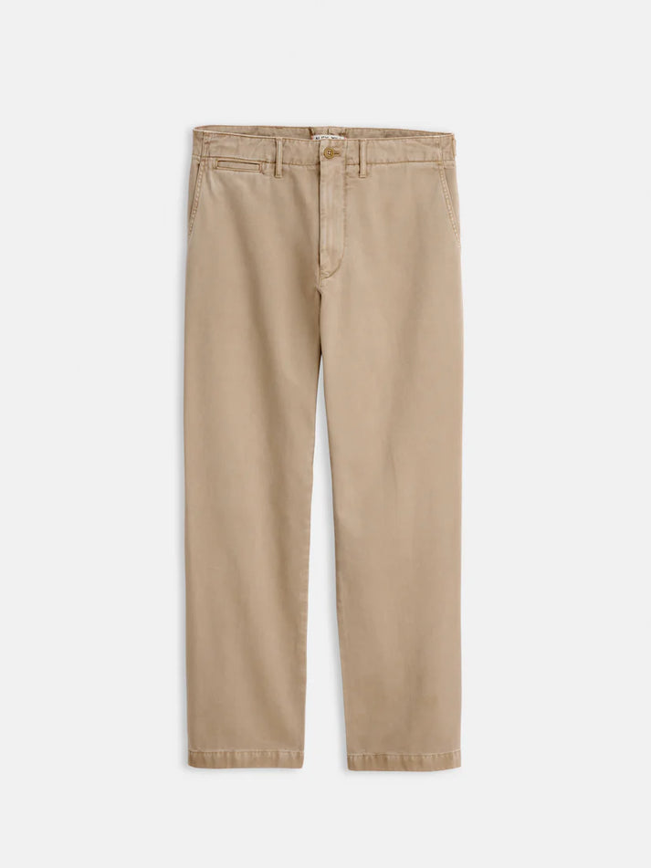 ALEX MILL STRAIGHT LEG PANT IN VINTAGE WASHED FADED KHAKI