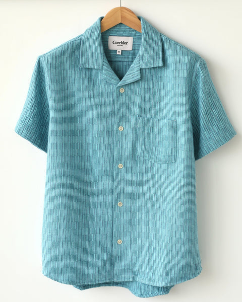CORRIDOR RAINBOW WEAVE CAMP COLLAR IN BLUE in BLUE — main product view