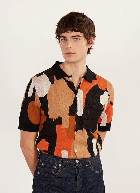 PERCIVAL CASA PICCANTE SHIRT IN IMPRESSIONIST JACQUARD product view